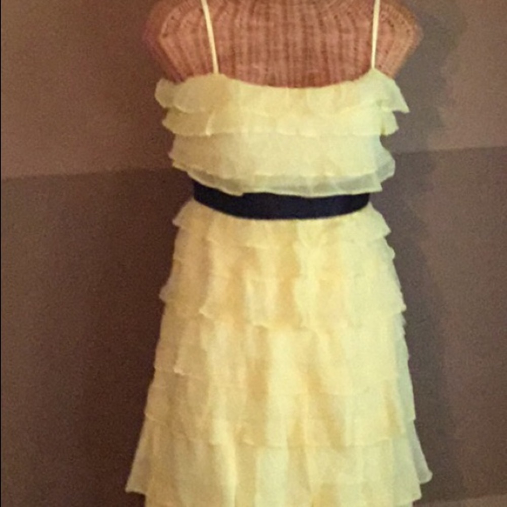 Yellow BCBG dress new without tags